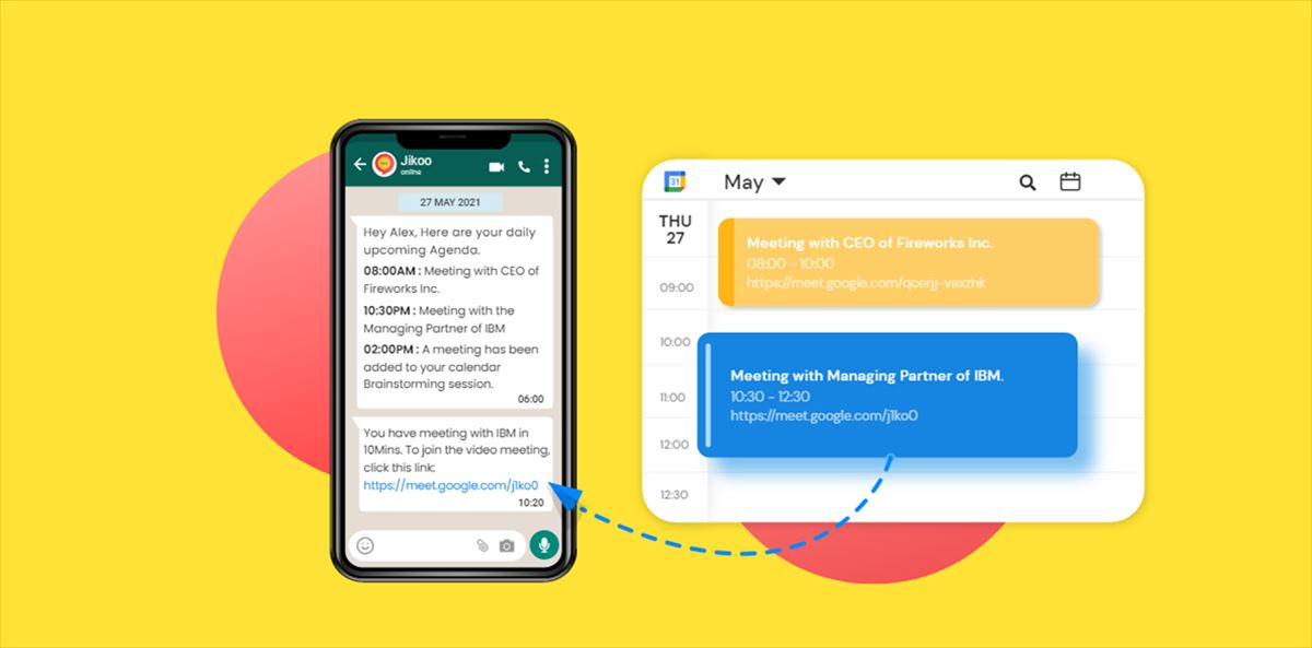 Cómo recibir las reuniones de google calendar en nuestro whatsapp