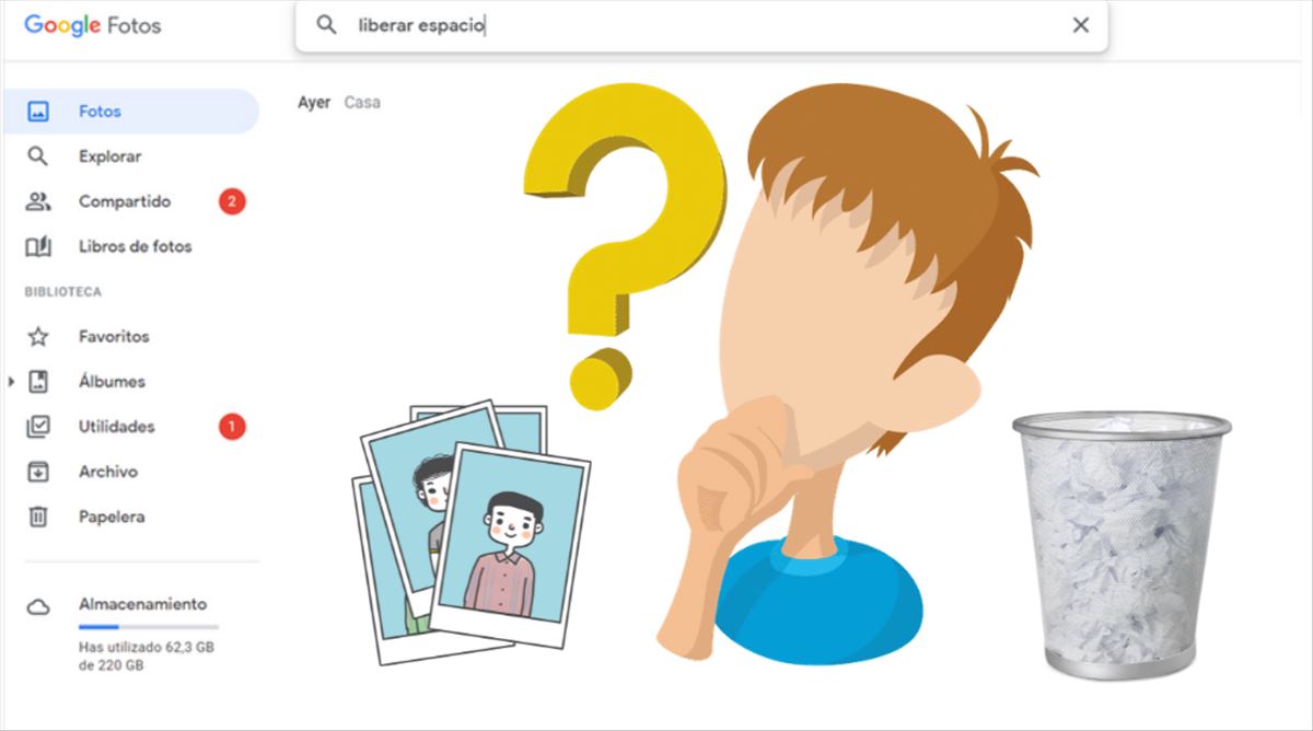 Como liberar espacio en Google Fotos