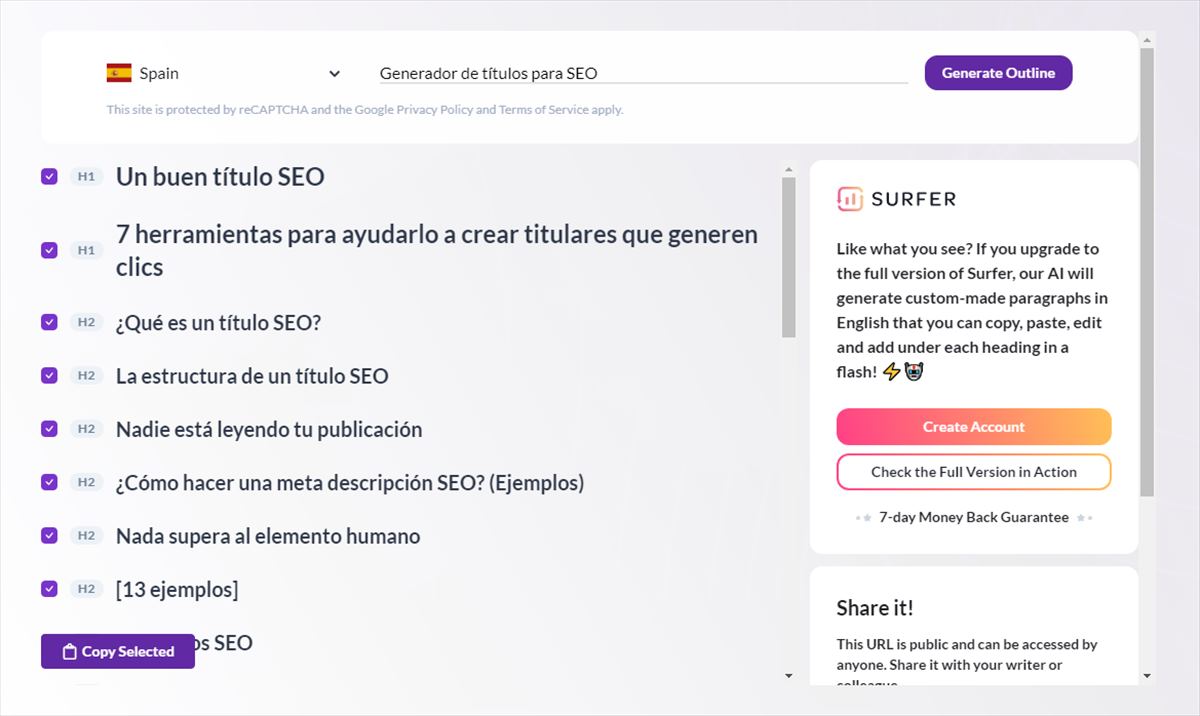 Un generador de títulos para SEO, usando Inteligencia Artificial